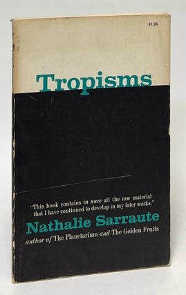 Item #10173 Tropisms. Nathalie Sarraute