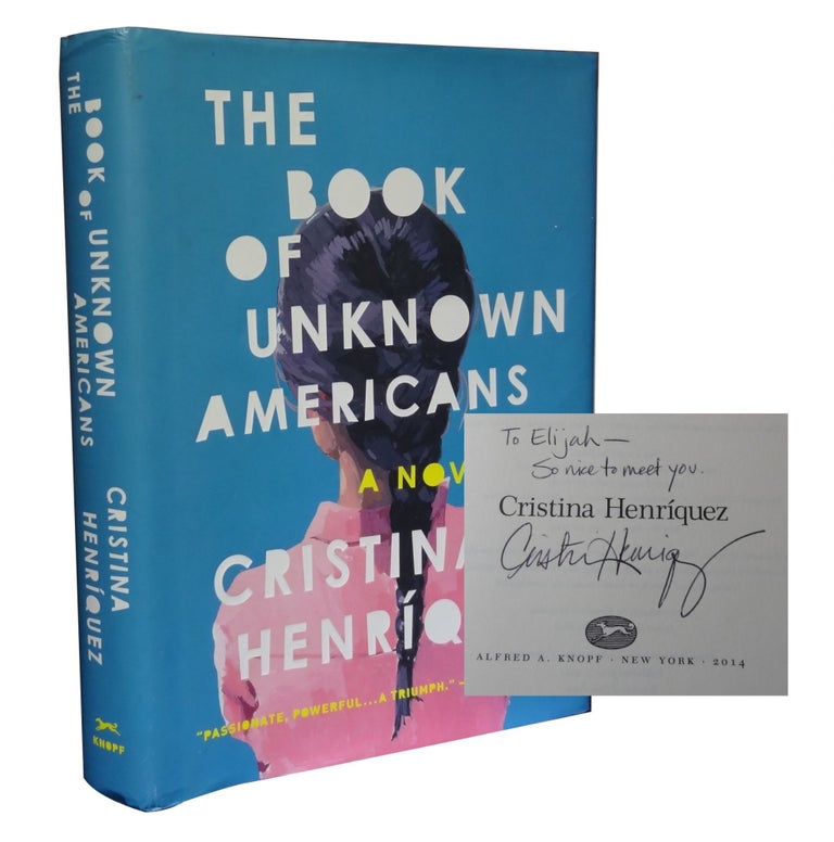 Item #1031 The Book of Unknown Americans. Cristina Henriquez.