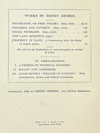 Protection or Free Trade; An Examination of the Tariff Question with Especial Regard to the Interests of Labor