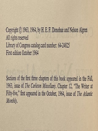 Conversations with Nelson Algren