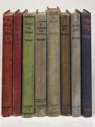 Item #15133 Eight McClurg Edition Novels: The Gods of Mars, The Warlord of Mars, Tarzan the...