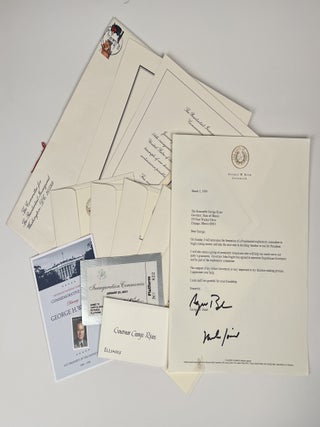 Item #15339 Signed Letter to Governor George Ryan with Innauguration Invitations. George W. Bush