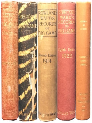 Item #1619 Records of Big Game (Fifth, Sixth, Seventh, Eighth, Tenth, and Thirteenth Editions)....