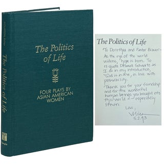 Item #16292 The Politics of Life; Four Plays by Asian American Women. Velina Houston, Hasu
