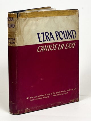 Item #16338 Cantos LII-LXXI. Ezra Pound