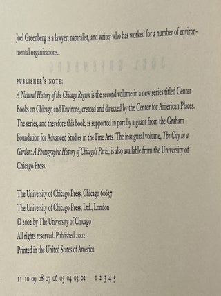 A Natural History of the Chicago Region