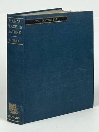 Item #16843 Man's Place in Nature and Other Anthropological Essays. Thomas H. Huxley