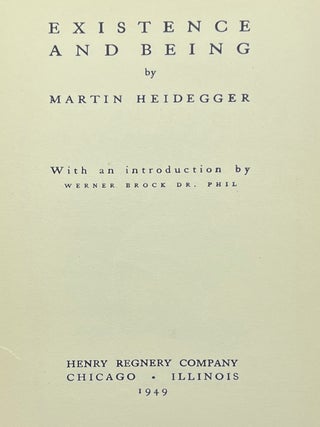 Existence and Being