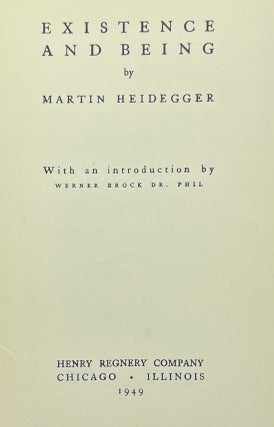 Existence and Being