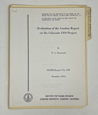 Item #17125 Evaluation of the Condon Report on the Colorado UFO Project; SUIPR Report No. 599...