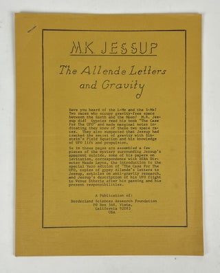 Item #17134 The Allende Letters and Gravity. M. K Jessup