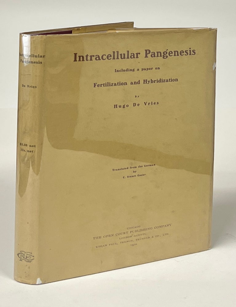 Item #17532 Intracellular Pangenesis Including a Paper on Fertilization and Hybridization. Hugo De Vries.