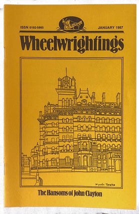 Item #3626 Wheelwrightings Vol. IX January 1987. Robert C. Burr