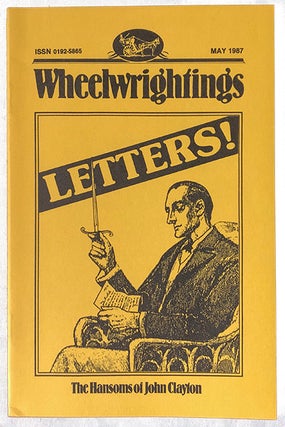Item #3627 Wheelwrightings Vol. X May 1987. Robert C. Burr