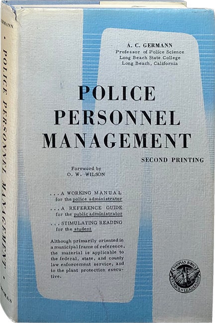 Item #3652 Police Personnel Management. A. C. Germann.
