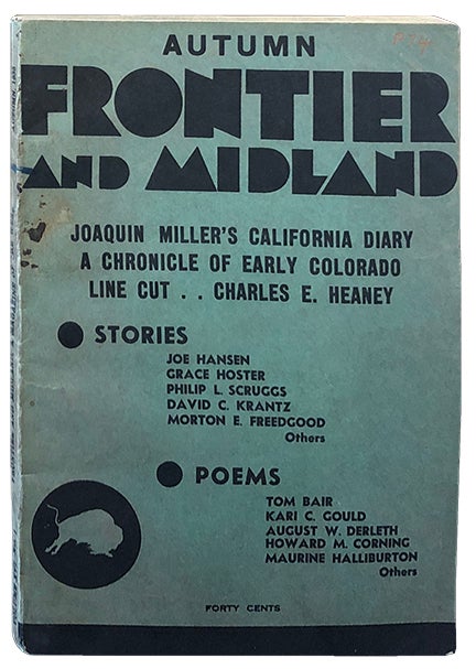 Item #3751 Frontier and Midland Autumn 1935. August Derleth.