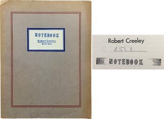 Item #4384 Notebook. Robert Creeley