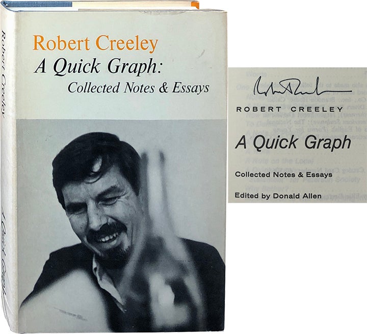 Item #4412 A Quick Graph; Collected Notes & Essays. Robert Creeley.