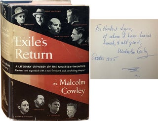Item #4876 Exile's Return. Malcolm Cowley