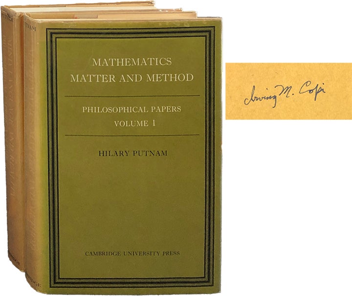 Item #5446 Philosophical Papers Volumes 1 & 2. Hilary Putnam.