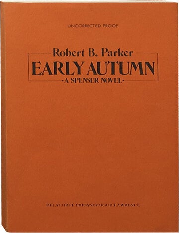 Early Autumn. Robert B. Parker.