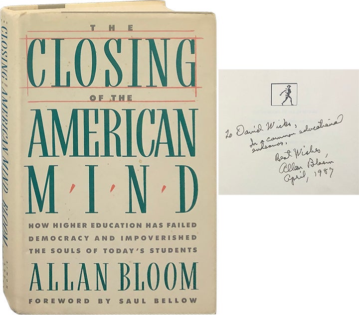 Item #5765 The Closing of the American Mind. Allan Bloom.
