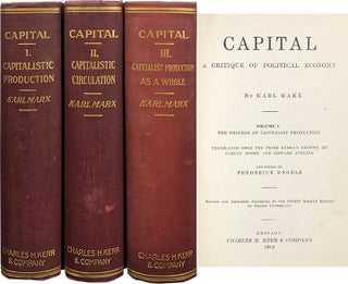 Item #5953 Capital: A Critique of Critical Economy. Karl Marx