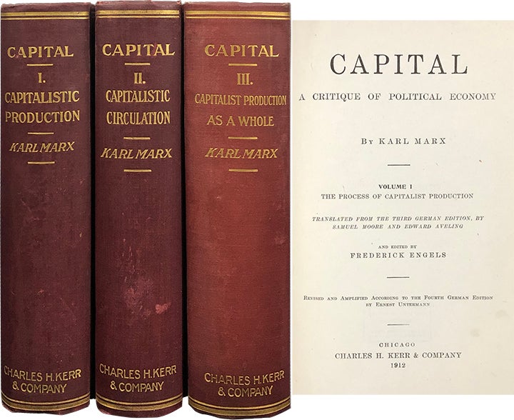 Item #5953 Capital: A Critique of Critical Economy. Karl Marx.