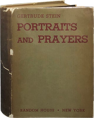 Item #5961 Portraits and Prayers. Gertrude Stein