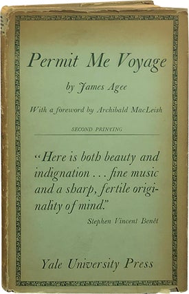 Item #6076 Permit Me Voyage. James Agee