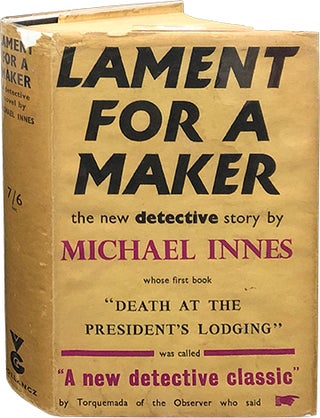Item #6561 Lament for a Maker. Michael Innes