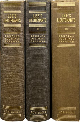 Item #6686 Lee's Lieutenants [3 Vols]; A Study in Command. Douglas Southall Freeman