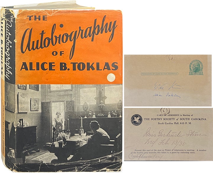 Item #6840 The Autobiography of Alice B. Toklas. Gertrude Stein.