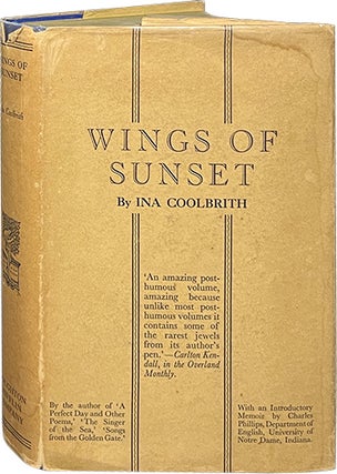 Item #6917 Wings of Sunset. Ina Coolbrith