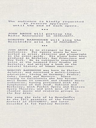 Ezra Pound: Composer