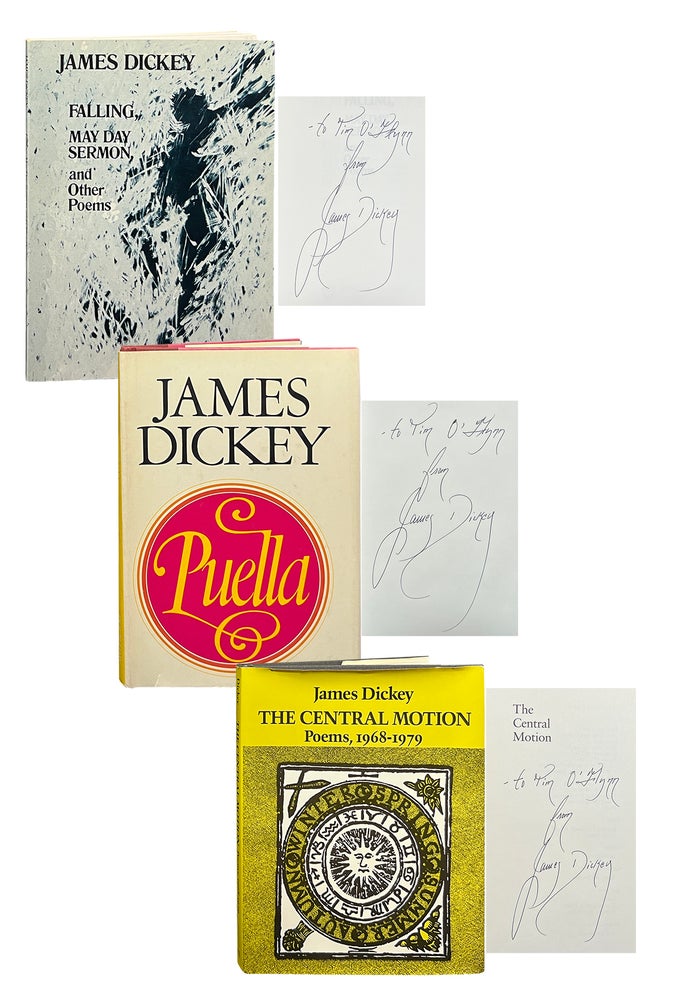 Item #7164 Falling, May Day Sermon, and Other Poems; Puella; The Central Motion: Poems, 1968-1979. James Dickey.
