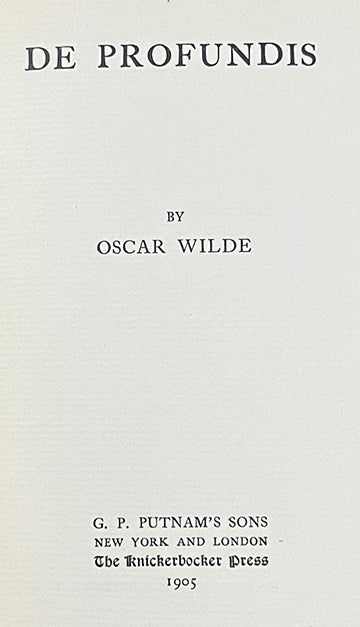 Oscar Wilde's De Profundis: A Tale of Art, Pain, and Redemption - Scraps  from the loft