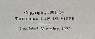 Item #7387 The Practice of Typography Correct Composition. Theodore Low De Vinne