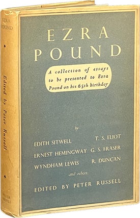 Item #7431 Ezra Pound; A Collection of Essays to be Presented to Ezra Pound on his 65th Birthday....
