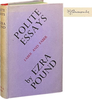 Item #7434 Polite Essays. Ezra Pound