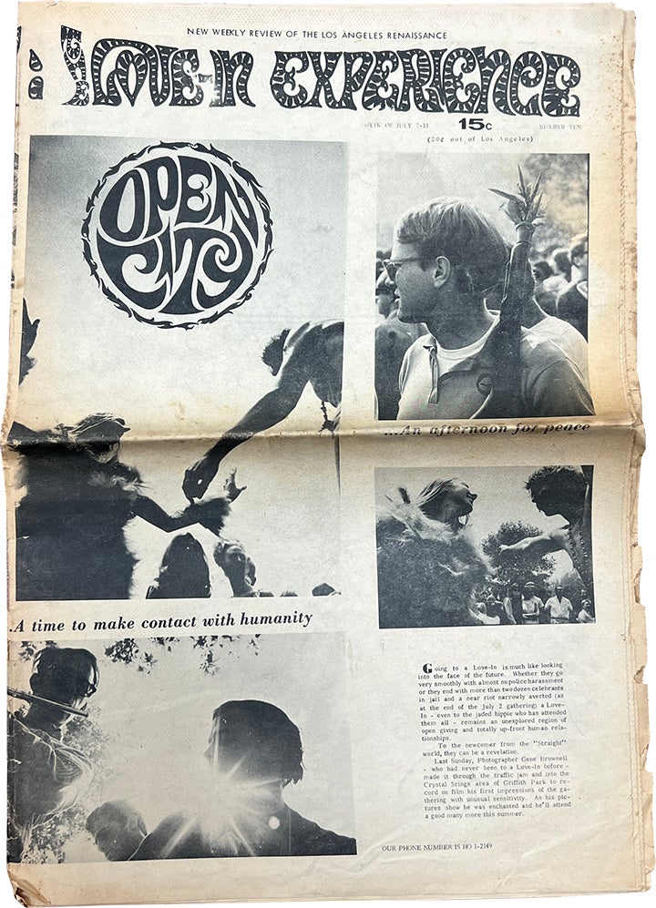 Item #7944 Open City No. 10 July 7-13 1967; A New Weekly Review of the Los Angeles Renaissance. Charles Bukowski, John Bryan.