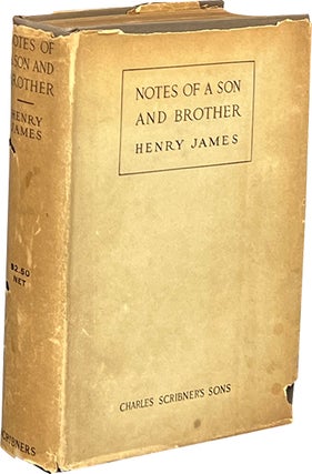 Item #8050 Notes of a Son and Brother. Henry James