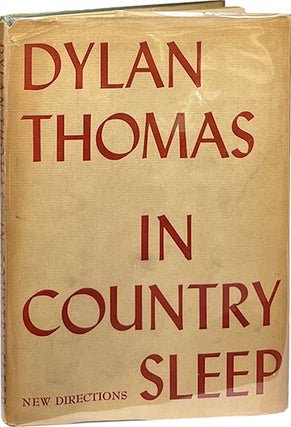 Item #9036 In Country Sleep. Dylan Thomas
