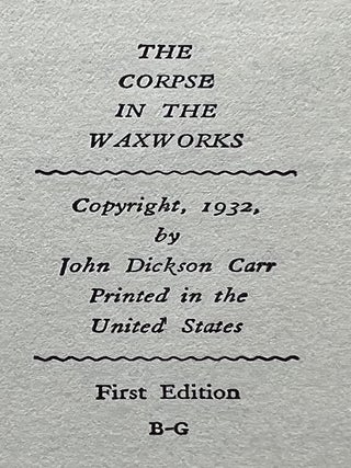 The Corpse in the Waxworks