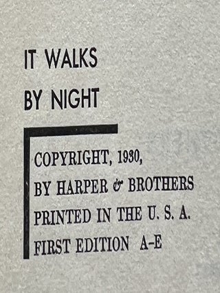 It Walks by Night